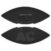 Modern zwart en grijs monogram american football (Panelen)