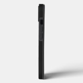 Modern zwart en grijs monogram Case-Mate iPhone case (Achterkant / Links)