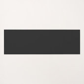 Modern zwart en grijs monogram yogamat (Achterkant (horizontaal))