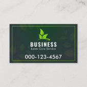 Modern zwart en groen landschapsarchitectuur Logo Visitekaartje (Voorkant)