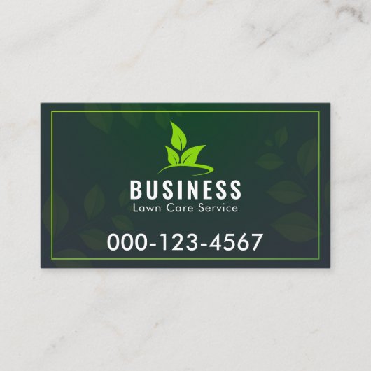 Modern zwart en groen landschapsarchitectuur Logo Visitekaartje (Voorkant)