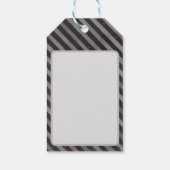 Modern zwart en groen met Holly Berry Peace Cadeaulabel (Achterkant)