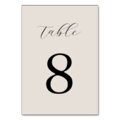 Modern zwart en ivoor minimalistische bruiloft kaart (Achterkant)