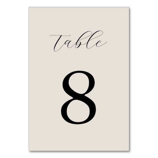 Modern zwart en ivoor minimalistische bruiloft kaart (Voorkant)