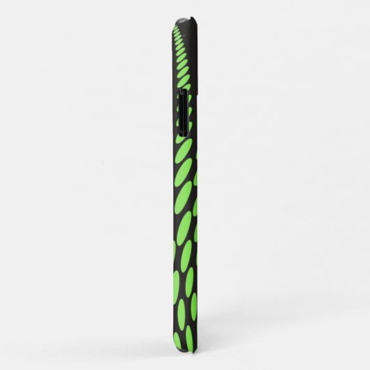 Modern Zwart en Neon Groen Case-Mate iPhone Case (Achterkant/rechts)