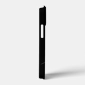 Modern zwart en oranje monogram Case-Mate iPhone case (Achterkant / Rechts)