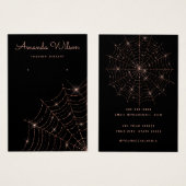 Modern Zwart en roos gouden oorbel Display kaart (Voorkant /achterkant)