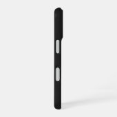 Modern Zwart en Roze Script Classic Monogram iPhone 16 Hoesje (Rechterkant)