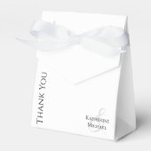 Modern zwart en wit-bruiloft dank u bedankdoosjes (Voorkant Zijde)