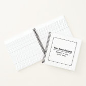 Modern zwart en wit notitieboek (Binnen)