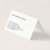 Modern Zwart en Wit QR-code Professioneel Kaart (Achterkant)