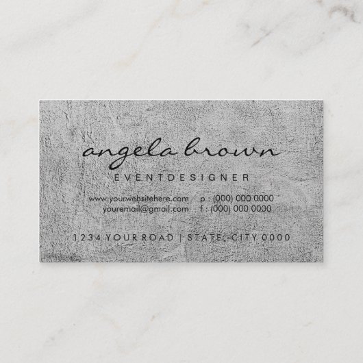 Modern zwart en wit visitekaartje (Achterkant)