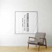 Modern zwart en wit wandkleed (In Situ (horizontaal))