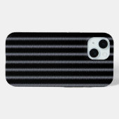 Modern zwart en zilver glitter Case-Mate iPhone case (Achterkant (horizontaal))