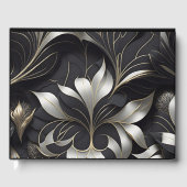 Modern Zwart Gastenboek (Voorkant)