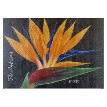 Modern Zwart Geel Bloemen Vogels Paradijs Naam