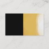 Modern zwart gele Visitekaartje (Achterkant)