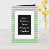 Modern zwart gepersonaliseerd gelukkig verjaardag kaart (Gele Bloem)