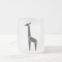 Modern zwart giraffe-symbool