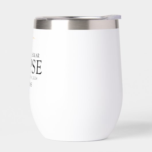 Modern Zwart & Goud 2024 Texas Totale Zonsverduist (Links)