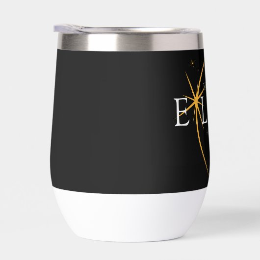 Modern Zwart & Goud 2024 Texas Totale Zonsverduist (Rechts)