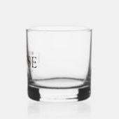 Modern Zwart & Goud 2024 Texas Totale Zonsverduist Whisky Glas (Links)