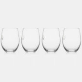 Modern Zwart & Goud 2024 Texas Totale Zonsverduist Wijnglas Zonder Voet (Links)