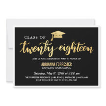 Modern Zwart Goud | Afstudeerklas van 2018 Script