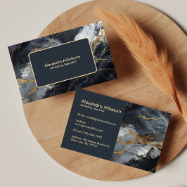 Modern zwart goud branding visitekaartje