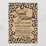 Modern Zwart Goud Cheetah Leopard Sweet 16 Kaart<br><div class="desc">Deze moderne en trendy safari-thema Sweet Sixteen foto-uitnodiging is perfect voor een trendy en stijlvolle tienermeisje. Het beschikt over een handgetekende zwarte luipaard cheetah dierlijke print lijst op de top van een goudkleurige eenvoudige achtergrond met aangepaste penseelstreek typografie. Het is cool, uniek, meisjesachtig en modieus, perfect voor je dochter op...</div>