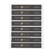 Modern Zwart Goud Elegant Bruiloft (Vel)