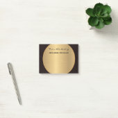 Modern zwart goud elegant stijlvol personaliseren post-it® notes (Kantoor)