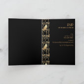 Modern Zwart Goud Elegant Volwassen Halloween Part (Binnen)