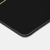 Modern Zwart Goud Kantoor Professionele Naam Titel Bureaumat (Hoek)