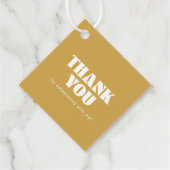 Modern Zwart Goud Klasse van 2025 Bedankt Bedankjes Labels (Achterkant)