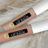 Modern Zwart & Goud Lipstick Lippenbalsem Waterdic Labels