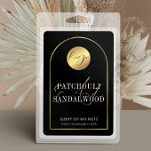 Modern Zwart & Goud Logo Waterdicht Productlabel Voedselcontainer Etiket