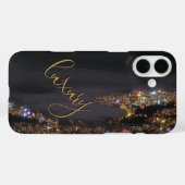 Modern Zwart Goud Monogrammed Hoesje- Mate iPhone Case-Mate iPhone Case (Achterkant (horizontaal))