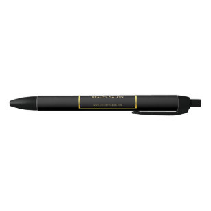 Modern zwart goud professionele promotie zwarte inkt pen