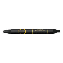 Modern zwart goud professionele promotionele logo zwarte inkt pen