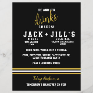 Modern Zwart Goud Sportief Zijn Haar Bruiloft Drin