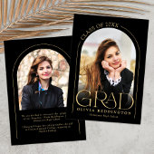 Modern Zwart Goud Typografie 2 Photo Arch Afstudee Aankondiging