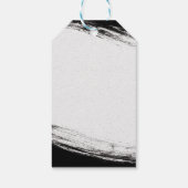 Modern Zwart & Goud Waterverf Geometrisch dank u Cadeaulabel (Achterkant)