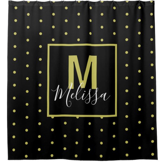 Modern zwart-gouden cirkelvormig gordijn (Voorkant)