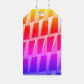 Modern zwart & grijs geometrisch patroon  cadeaulabel (Achterkant)