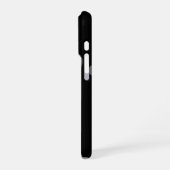 Modern Zwart & Grijs initiaal minimal modern iPhone Hoesje (Linkerkant)