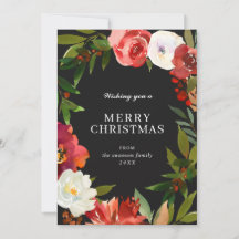 Modern zwart groen krans elegante kerst