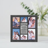 Modern zwart installagram fotocollage opslaan Datu (Staand voorkant)