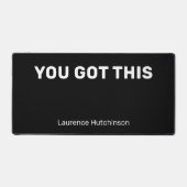 Modern Zwart Je hebt deze stijlvolle naam Bureaumat (Voorkant)