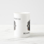 Modern  zwart kat oud papier aangepaste offerte porselein kop (Voorkant)